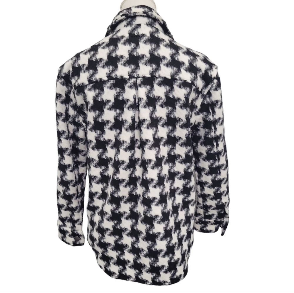 Jason Maxwell Houndstooth Button Up Jacket Size M… - image 2